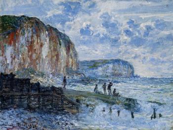 Claude Oscar Monet : The Cliffs of Les Petites-Dalles